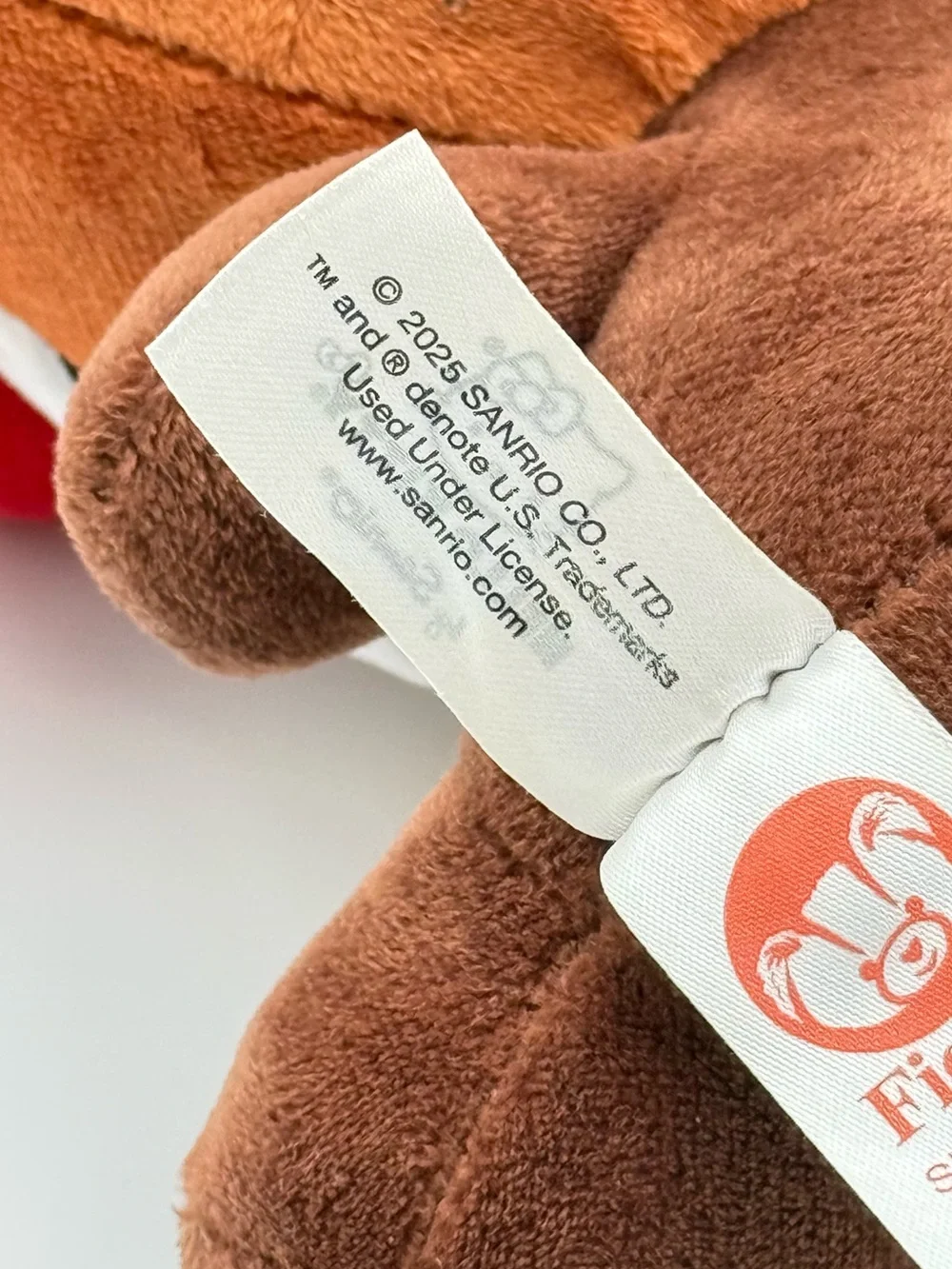 Hello Kitty Sanrio Red Panda Plush Fiesta 2025 Stuffed Animal Brown Red Bow